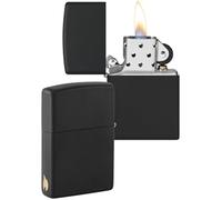 Zippo Lighter, Black Matte, One Size