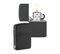 Zippo Windproof Lighter - Flame Design - Replica 1941 Black Crackle - Refillable - Reusable - Windproof - Gift Box - Metal - Made in USA - Amazon Exclusive