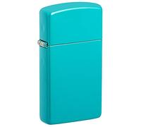 Zippo Lighter, Slim Flat Turquoise, 1 x 3,5 x 5,5 cm (49529), Metal