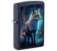 Zippo Windproof Lighter - Fox Design - Refillable - Gift Box - Metal - Made in USA