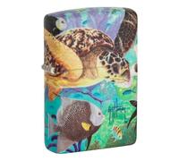 Zippo Windproof Lighter, Guy Harvey Design - 540°, Colour Image - Refillable, Reusable, Windproof Design - Comes in Gift Box - Made in the USA