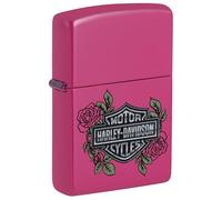 Zippo Windproof Lighter, Harley-Davidson, Frequency, Colour Image, Refillable, Reusable, Windproof Design, Gift Box, Made in USA
