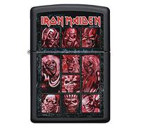 Zippo Windproof Lighter - Iron Maiden - Black Matte - Refillable for Lifetime Use - Adjustable Flame - Gift Box - One Box - Metal Construction - Made in USA