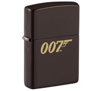 Zippo Windproof Lighter, James Bond Design - Brown, Laser Engraving - Refillable, Reusable, Windproof Design - Comes in Gift Box - Made in USA