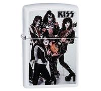 ZIPPO - Windproof Lighter, KISS®, Color Image, White Matte, Refillable, In Gift Box