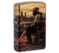 Zippo Windproof Lighter - Knight Design - Refillable - Gift Box - Metal - Made in USA