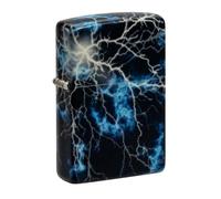 Zippo Windproof Lighter, Lightning Design - 540° Glow-in-the-Dark - Refillable, Reusable, Windproof Design - Comes in Gift Box - Made in USA