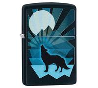 Zippo Windproof Lighter - Metal Long Lasting Zippo Lighter - Best with Zippo Lighter Fluid - Refillable Lighter - Perfect for Cigarettes Cigars Candles - Pocket Lighter Fire Starter - Wolf Collection