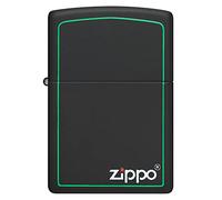 Zippo Lighter, Metal, Black Matte, One Size