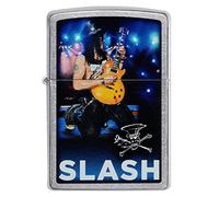 Zippo Windproof Lighter - Slash Model - Street Chrome - Refillable for Lifetime Use - Adjustable Flame - Gift Box - One Box - Metal Construction - Made in USA