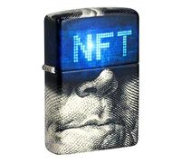 Zippo Windproof Lighter, NFT Currency Design - 540° with Colour Image - Refillable, Reusable, Windproof Design - Comes in Gift Box - Made in the USA
