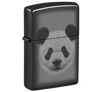 Zippo Windproof Lighter, Panda Design - High Polished Black, Photo Image - Refillable, Reusable, Windproof Design - Comes in Gift Box - Made in USA