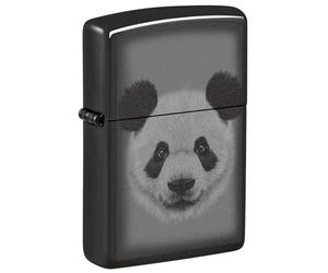 Zippo Windproof Lighter, Panda Design - High Polished Black, Photo Image - Refillable, Reusable, Windproof Design - Comes in Gift Box - Made in USA