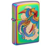 Zippo Windproof Lighter, Phoenix Design - Multicoloured, Colour Image - Refillable, Reusable, Windproof Design - Comes in Gift Box - Made in USA