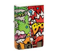 Zippo Windproof Lighter, Pop Art City Design - 540°, Colour Image - Refillable, Reusable, Windproof Design - Comes in Gift Box - Made in USA