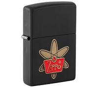 Zippo Windproof Lighter, Retro Zippo Design - Matt Black, Emblem - Refillable, Reusable, Windproof Design - Comes in Gift Box - Made in USA