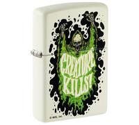 Zippo Windproof Lighter, Santa Cruz Design - Glow-in-the-Dark, Colour Image - Refillable, Reusable, Windproof Design - Comes in Gift Box - Made in USA
