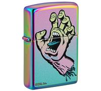 Zippo Windproof Lighter - Santa Cruz - Multi Colour - Refillable for Lifetime Use - Adjustable Flame - Gift Box - One Box - Metal Construction - Made in USA