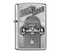 Zippo Windproof Lighter - Skateboard - Refillable - Gift Box - Metal - Made in USA