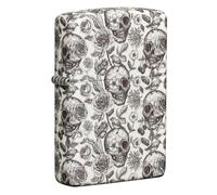 Zippo Windproof Lighter, Skeleton Design - 540° Glow-in-the-Dark - Refillable, Reusable, Windproof Design - Comes in Gift Box - Made in USA