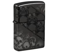 Zippo Windproof Lighter - Skulls, High Polish Black, MultiCut/Photo Image 360° - Refillable - Reusable - Windproof Design - Gift Box - Made in USA