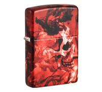 Zippo Windproof Lighter, Spooky Skulls Design - 540°, Colour Image - Refillable, Reusable, Windproof Design - Comes in Gift Box - Made in the USA