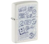 Zippo Windproof Lighter - Stamps Design - Refillable - Gift Box - Metal - Made in USA