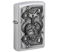 Zippo Lighter, Stainless Steel, Brass, 1 x 3,5 x 5,5 cm