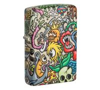 Zippo Windproof Lighter, Tattoo Theme Design - 540°, Colour Image - Refillable, Reusable, Windproof Design - Comes in Gift Box - Made in USA