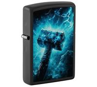 Zippo Windproof Lighter - Thors Hammer Design - Refillable - Gift Box - Metal - Made in USA