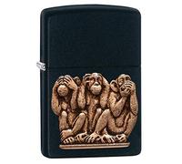 Zippo Windproof Lighter Metal Long Lasting Zippo Lighter Best with Zippo Lighter Fluid Refillable Lighter Perfect for Cigarettes Cigars Candles Pocket Lighter Fire Starter Animal Lighters, regular