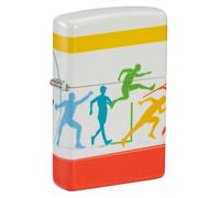 Zippo Windproof Lighter, Track and Field Sports Design - 540°, Colour Image - Refillable, Reusable, Windproof Design - Comes in Gift Box - Made in the USA