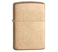 Zippo Unisex Adult Armor Windproof Pocket Lighter-Tumbled Brass