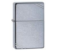 Zippo Petrol Lighter, brass, Street Chrome, One Size