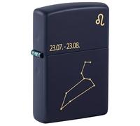 Zippo Navy Blue Matt Lasered Leo 60006936