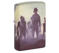 Zippo Design White Matte - Windproof Lighter, refillable, in Gift, 540 Color Zombies, One Box