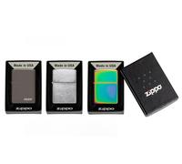 Zippo Windproof Lighters, Zippo Slim Brushed Chrome Windproof Lighter