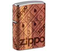 Zippo Woodchuck USA 49331 Cedar Wood Pocket Lighter, Brown, One Size