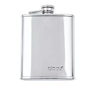 Zippo - Hip Flask, Stainless Steel, Silver, 177 ml, Polished, Ideal for Hiking and Outdoor Activities