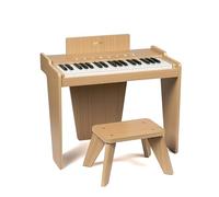 ZIPPY Kids Piano Keyboard, 37 Keys Digital Piano for Kids, Touch Sensitive Control Panel, Built-in Songs, Volume Adjustable, Music Educational Instrument, Wood Piano for 3+ Girls and Boys, Oak Plus
