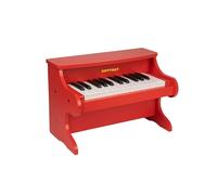 ZIPPY MAT Kids Piano Keyboard, 25 Keys, Mini Musical Learning Instrument, Toy, Wooden Piano for Kids Toddlers Girls Boys (Red)