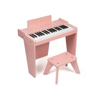 ZIPPY MAT Kids Piano Keyboard, 37 Keys Digital Piano for Kids, Music Educational Instrument, Wooden Toy for Toddlers Girls Boys (Pink Plus)