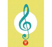 Zippy Music Treble Clef graph notebook 1: A merry graph paper notebook for kids, students and teachers, for math and other educational use, 120 Pages, ... 3/8 inch) Music-inspired premium illustrated