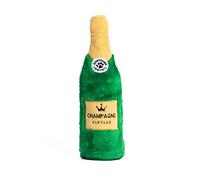 Zippy Paws Happy Hour Crusherz Champagne Dog Toy - Plush Toy with Replaceable Water Bottle and Squeaker - Fun and Interactive