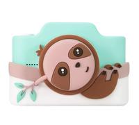kiimento Smart Touchscreen Kids Camera, Best Travel Buddy Zippy The Sloth 3" Touchscreen Digital Video Camcorder for Boys & Girls Ages 5+, 48MP Photo Best Imaging Quality, 32GB Memory Card (Model K)