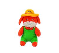 ZippyPaws Cheeky Chumz - Garrett the Gardener - No-Stuffing Squeaky Dog Toy