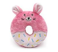 ZippyPaws Donutz Buddies - Bunny - No-Stuffing Squeaky Dog Toy
