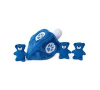 ZippyPaws FENRIR Holiday Burrow, Interactive Squeaky Hide and Seek Plush Dog Toy