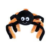 ZippyPaws - Grunterz Grunting Plush Large Dog Toy - Orange Spider