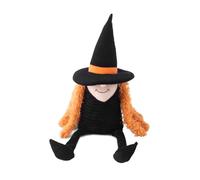 ZippyPaws - Halloween Crinkle Squeaky Plush Dog Toys Filled with Crinkle Paper and Stuffing for Large Dogs - Witch
